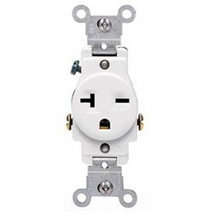 20A Sgl Recept 250V Whit