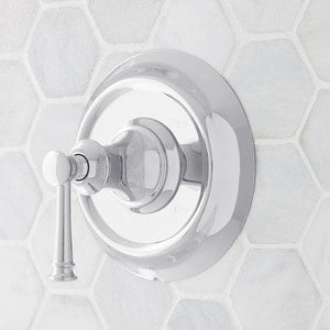 Single Handle Pressure Balancing Valve Trim in Chrome