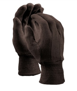 Jersey Knit Glove in Brown