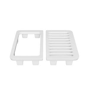 9-1/2 Whit Porc Splt Half Top Grate