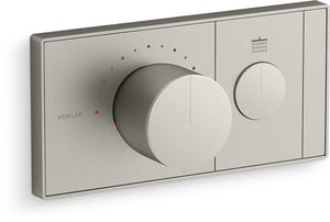 Two Handle Thermostatic Valve Trim in Vibrant™ Brushed Nickel