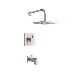 One Handle Single Function Bathtub & Shower Faucet in Brushed Nickel (Trim Only)
