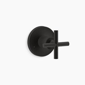 Single Handle Diverter Valve Trim in Matte Black