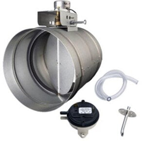 8 in. Make-up Air Damper Galvanized Steel