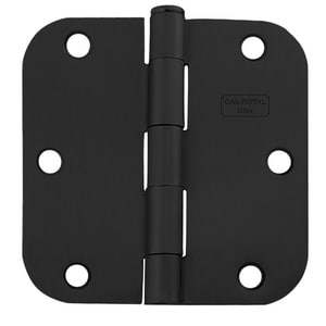 3-1/2 Pln Brng 5/8 Cnr Blk 2 Pk