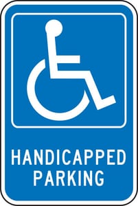 18X12 Alum Sign Handicapped Parking