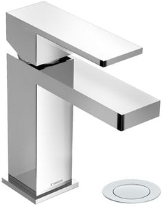 Single Handle Monoblock Bathroom Sink Faucet in Polished Chrome