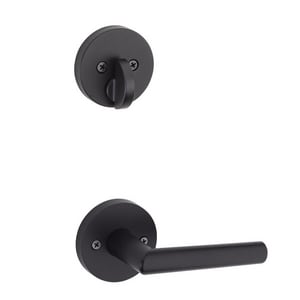 Zinc Door Lever in Iron Black