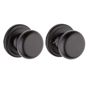 Passage Knob in Matte Black