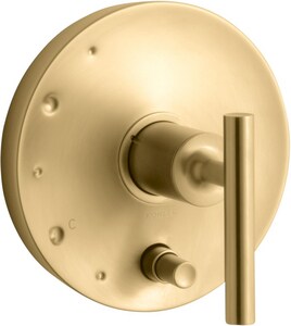 Single Handle Pressure Balancing Valve Trim in Vibrant® Brushed Moderne Brass