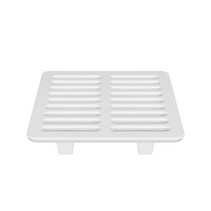 9-1/2 Whit Porc Full Top Grate