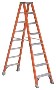 8 Ft F/Gls 300# Dbl Step Ladder