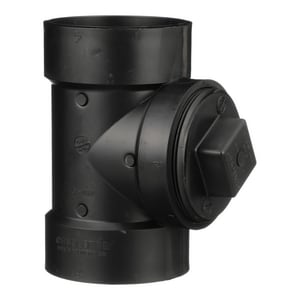 4 Abs Dwv Co Tee W/Plug
