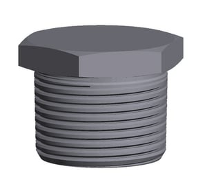 2 Fs 3M-6M Thrd Hex Plug