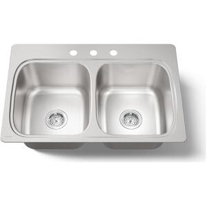 @ 33X22 3H 2B Ss Tm Kitc Sink *Vers