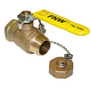 *Np 3/4 Mip X 3/4 Hose Brs Bv W/ Cc