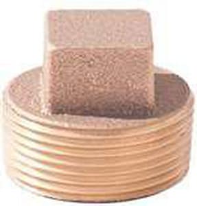 Lf 1-1/2 Brs Sq Hd Cored Plug