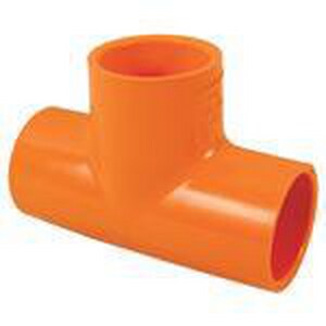 1-1/2 x 1-1/2 x 1-1/4 in. Slip Schedule 80 CPVC Sprinkler Tee in Orange