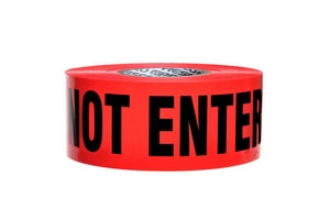 3X1000 Barr Tape No Enter Red.