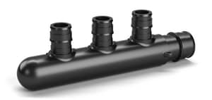 3/4 in. x Closed F1960 Straight Expansion Multi-Port Polymer Tee with 1/2 in. 6-Outlet