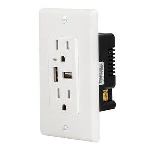 Dual Usb Charger W/ 15A Duplex Tr R