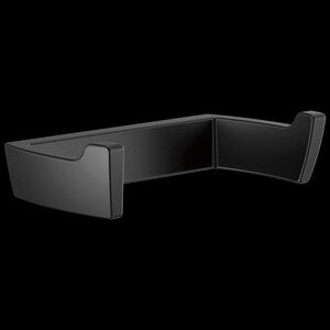2-Hook Robe Hook in Matte Black