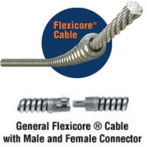 3/8X25 Core Cable W/ Fem Coup