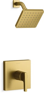 One Handle Single Function Shower Faucet in Vibrant® Brushed Moderne Brass (Trim Only)