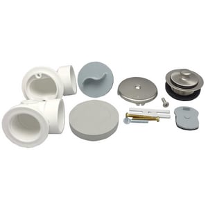 W&O Pvc S40 L&T H/Kit Brs Body Bn