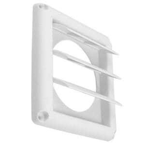 4 in. Flatback Dryer Vent Hood White