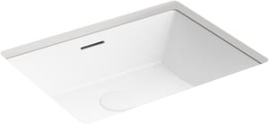 21-5/16 in. Undermount Rectangular Vitreous China Bathroom Sink in White