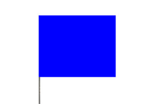 4X5 21 Wire Flag Blue 100 Pk