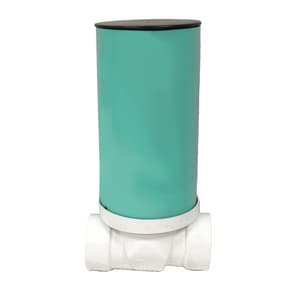 4 in. PVC Backwater Valve with Sleeve and Plastic Lid