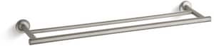 24 in. Towel Bar in Vibrant Brushed Nickel
