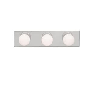 60W 3-Light Bath Vanity Fixture in Brushed Nickel