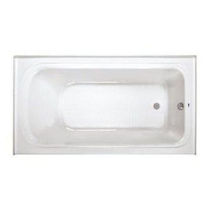 66 in. x 36 in. Soaker Alcove Bathtub with Left Drain in White