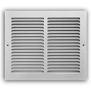 12 x 10 in. Residential Return Grille White Steel