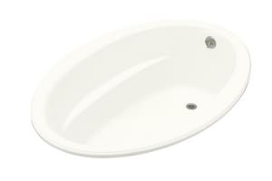 60 x 42 in. Soaker Drop-In Bathtub with Reversible Drain in White