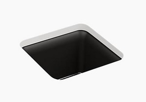 15-1/2 x 15-1/2 in. Undermount Neoroc Bar Sink in Matte Black