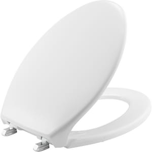 Eb Plas Clst Seat W/Ss Hinge Whit