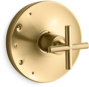 Single Handle Valve Trim in Vibrant® Brushed Moderne Brass