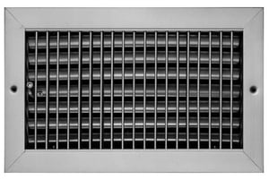 6 x 6 in. Commercial Ceiling & Sidewall Register in White Steel