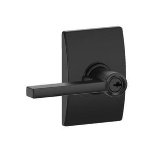 Door Lever in Matte Black
