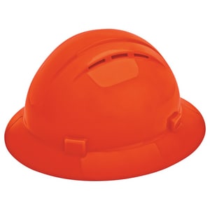 Full Brim Vented Rat Hard Hat Or