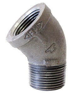 1-1/2 Blk Mi 150# St 45 Ell