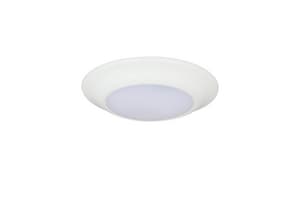 6 in. Color Selectable LED Ceiling Disk Light in White (15W) - 2700K/3000K/5000K