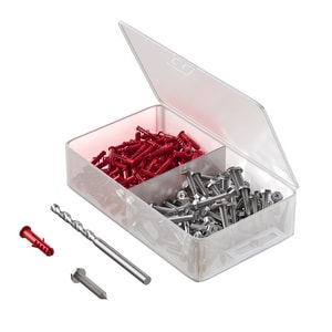10X1-1/4 Plas Ancr Kit 100Pcs