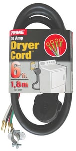 6Ft 4 Wire Dryer Cord 30 Amp