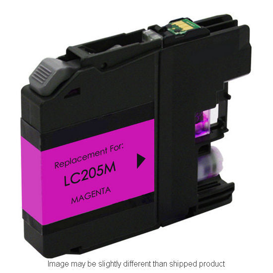 Compatible Brother LC205 Extra High Yield Magenta Ink, 1,200 pages, OEM LC205M (ITC RPLBRLC205M)