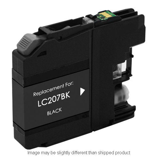 Compatible Brother LC207 Extra High Yield Black Ink, 1,200 pages, OEM LC207BK (ITC RPLBRLC207BK)